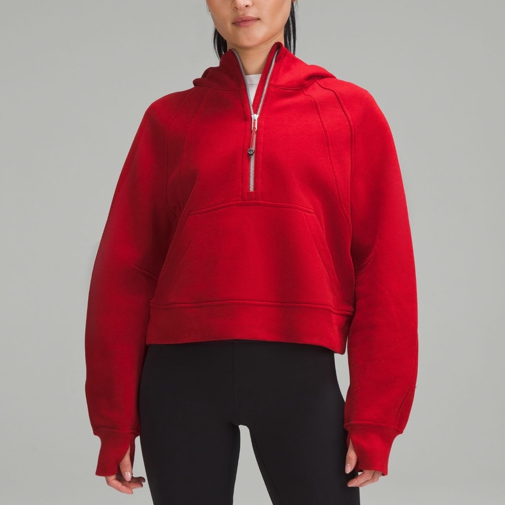 Lululemon College Crimson Red Scuba Hoodie XS/S